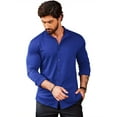 thumbnail image 1 of COOFANDY Men's Long Sleeve Button Up Dress Shirts - Athletic Fitted Slim Fit, 1 of 9
