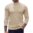 thumbnail image 1 of COOFANDY Mock Turtleneck for Men Long Sleeve High Neck Pullover Sweater Slim Fit Casual Thermal Tops, 1 of 6