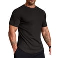 thumbnail image 1 of COOFANDY Muscle Shirts for Men Short Sleeve Athletic Quick Dry Tshirts Ribbed Texture Crew Neck T Shirts, 1 of 6