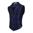 thumbnail image 1 of COOFANDY Paisley Vests for Men Victorian Suit Vest Gothic Tuxedo Vests Retro Vest, 1 of 6