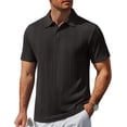 thumbnail image 1 of COOFANDY Polo T Shirts for Men Short Sleeve Summer Shirts Collared Casual Shirts Textured Knit Golf Polos, 1 of 6