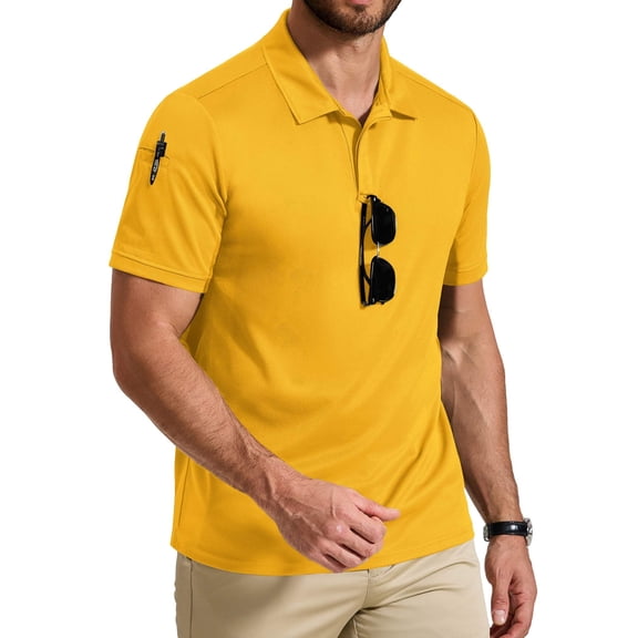 COOFANDY Polo Work Shirts for Men Short Sleeve Athletic Golf Polo Shirt Casual Collared Summer Tees