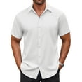 thumbnail image 1 of COOFANDY Short Sleeve Dress Shirt for Men Business Casual Button Down Shirt, 1 of 6