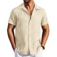 thumbnail image 1 of COOFANDY Men's Summer Beach Shirt Short Sleeve Button Down Shirt Summer Beach Casual Shirts, 1 of 7