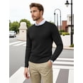thumbnail image 1 of COOFANDY Men's Crew Neck Knitted Pullover Slim Fit Lightweight Sweatshirt all-Season Casual Dressy Wear, 1 of 6