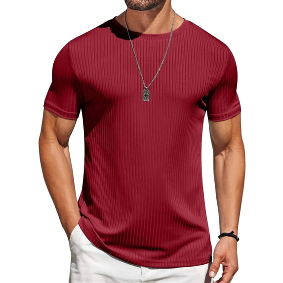 COOFANDY Soft T Shirts for Men Cooling T-Shirt Moisture Wicking Shirts Crewneck Casual Shirts Undershirts