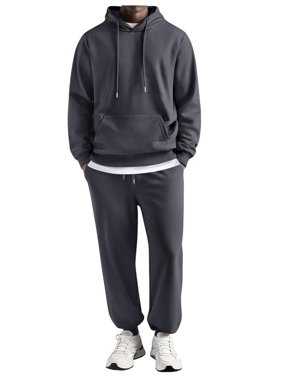 Men's Tracksuits 2 Piece Set Casual Workout Joggers Sets Hoodie and Sweatpants Set for Men