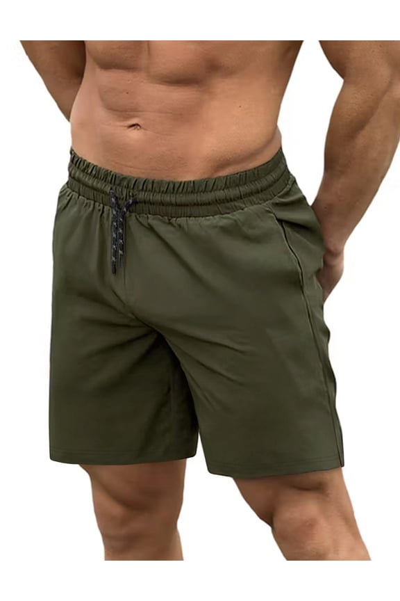 Mens Swim Trunks Quick Dry Bathing Suit Square Leg Summer Beach Shorts with Compression Liner