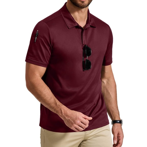 COOFANDY Tactical Polo Shirts for Men Quick Dry Performance Golf Tennis Golf Polos Summer Shirts