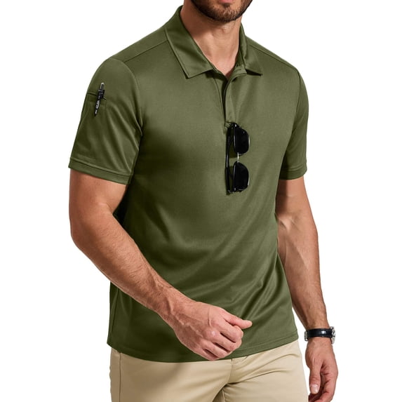 COOFANDY Tactical Polo Shirts for Men Quick Dry Performance Golf Tennis Golf Polos Summer Shirts