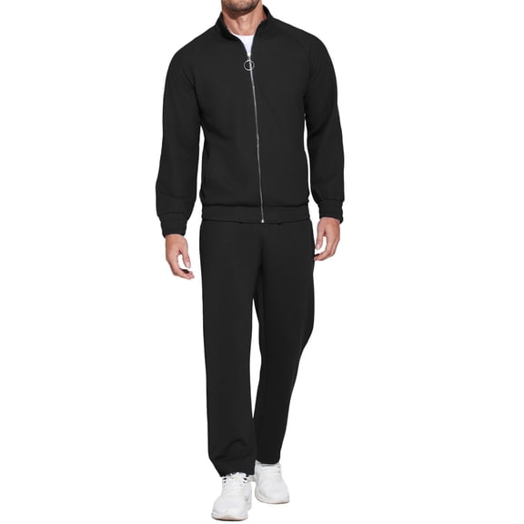 COOFANDY Mens 2 Piece Tracksuit Casual Sweatsuits Full Zip Track Suits Jogging Athletic Suit Sets