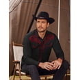 thumbnail image 1 of COOFANDY Men's Long Sleeve Shirt Embroidery Slim Fit Casual Button Down Shirt, 1 of 7