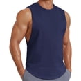 thumbnail image 1 of COOFANDY Workout Shirts for Men Sleeveless Cut Off Cotton Shirt Training Athletic Regular Fit Summer Tank Tops, 1 of 6