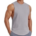 thumbnail image 1 of COOFANDY Workout Shirts for Men Sleeveless Cut Off Cotton Shirt Training Athletic Regular Fit Summer Tank Tops, 1 of 6