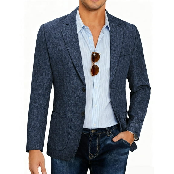 COOFANDY Blazer for Men Casual Stretch Lightweight Sports Coats Two Button Suit Jackets
