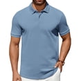 thumbnail image 1 of COOFANDY Men's Polo Shirts 100% Cotton Mens Shirts Casual Mens Golf Shirt Short Sleeve Collared Shirts Mens t Shirts Athletic Polo Work Shirt, 1 of 10