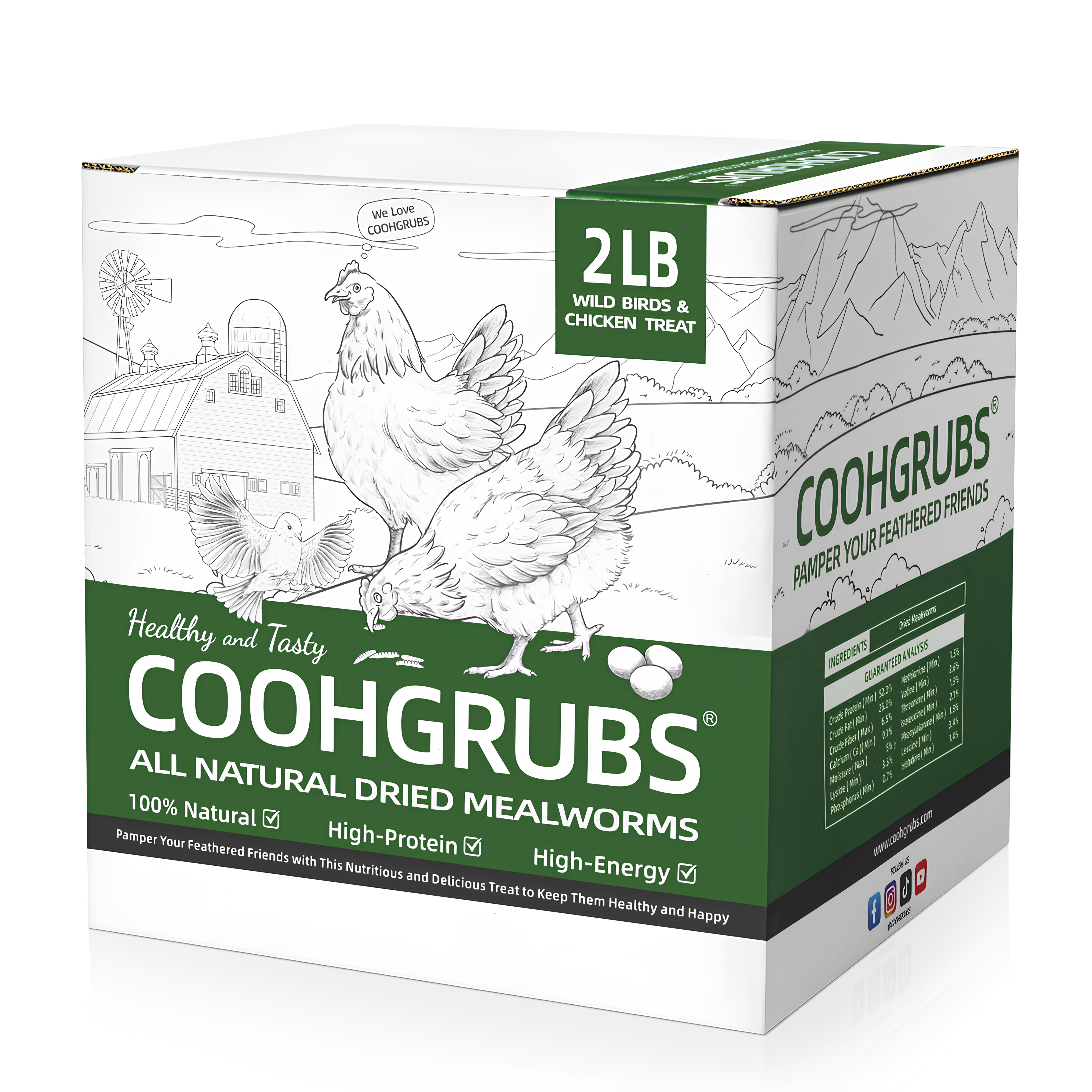 22lbs Dried Mealworms For Chickens – Organic Duck Feed & Chicken Treats
