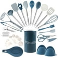 thumbnail image 1 of COOK WITH COLOR Silicone Cooking Utensils Set, Heat-Resistant, Nonstick Kitchen Gadgets (38 Pieces), 1 of 8