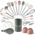 thumbnail image 1 of COOK WITH COLOR Silicone Cooking Utensils Set, Heat-Resistant, Nonstick Kitchen Gadgets (38 Pieces), 1 of 7