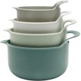 thumbnail image 1 of COOK WITH COLOR Mixing Bowls Set 4-pcs, Non-Slip Mixing Bowls with Pour Spouts & Handles, Sage, 1 of 8