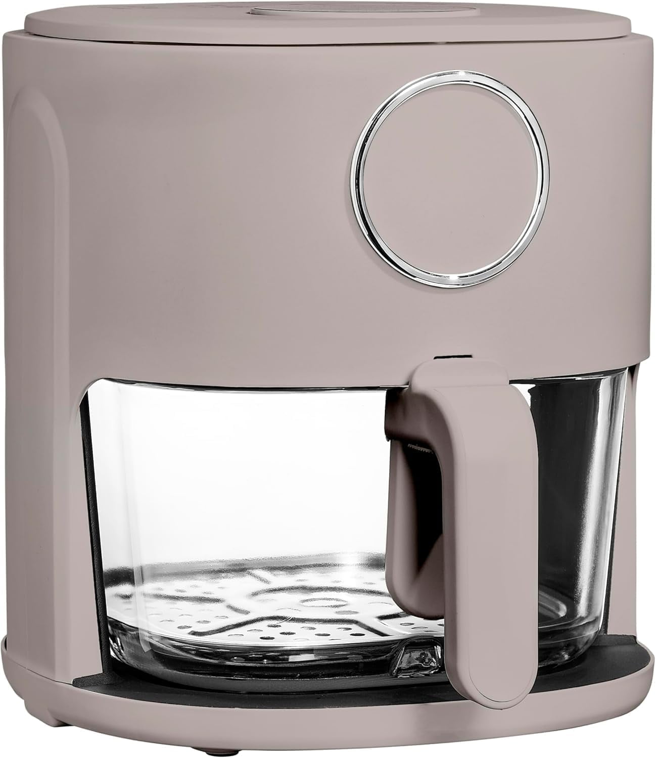 COOK WITH COLOR Air Fryer, 4Qt Glass Air Fryer, Stylish Kitchen Appliance, Beige