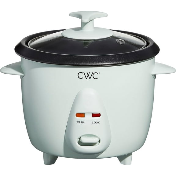 COOK WITH COLOR 6-Cup Rice Cooker 300-Watt Cooking Pot Kitchen Appliance, Sage