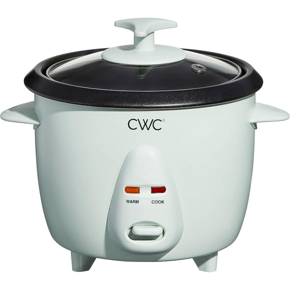 COOK WITH COLOR 6-Cup Rice Cooker 300-Watt Cooking Pot Kitchen Appliance, Sage