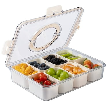 COOK WITH COLOR Snackle Box for Kids Lunch Box and Snack Container, Cream