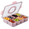thumbnail image 1 of COOK WITH COLOR Snackle Box for Kids Lunch Box and Snack Container, Rose, 1 of 11