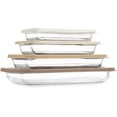 thumbnail image 1 of COOK WITH COLOR 8-Pc Glass Baking Dish Set with Lids, Microwave-Safe Glass Bakeware Set, Brown, 1 of 6