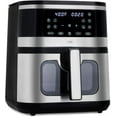 thumbnail image 1 of Cook with Color Digital Air Fryer 8.5-Quart Stainless Steel Air Fryer Kitchen Appliance, Black, 1 of 7