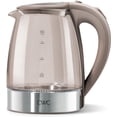 thumbnail image 1 of COOK WITH COLOR Electric Kettle, 1200W 1.8L Glass Water Boiler, Beige, 1 of 7