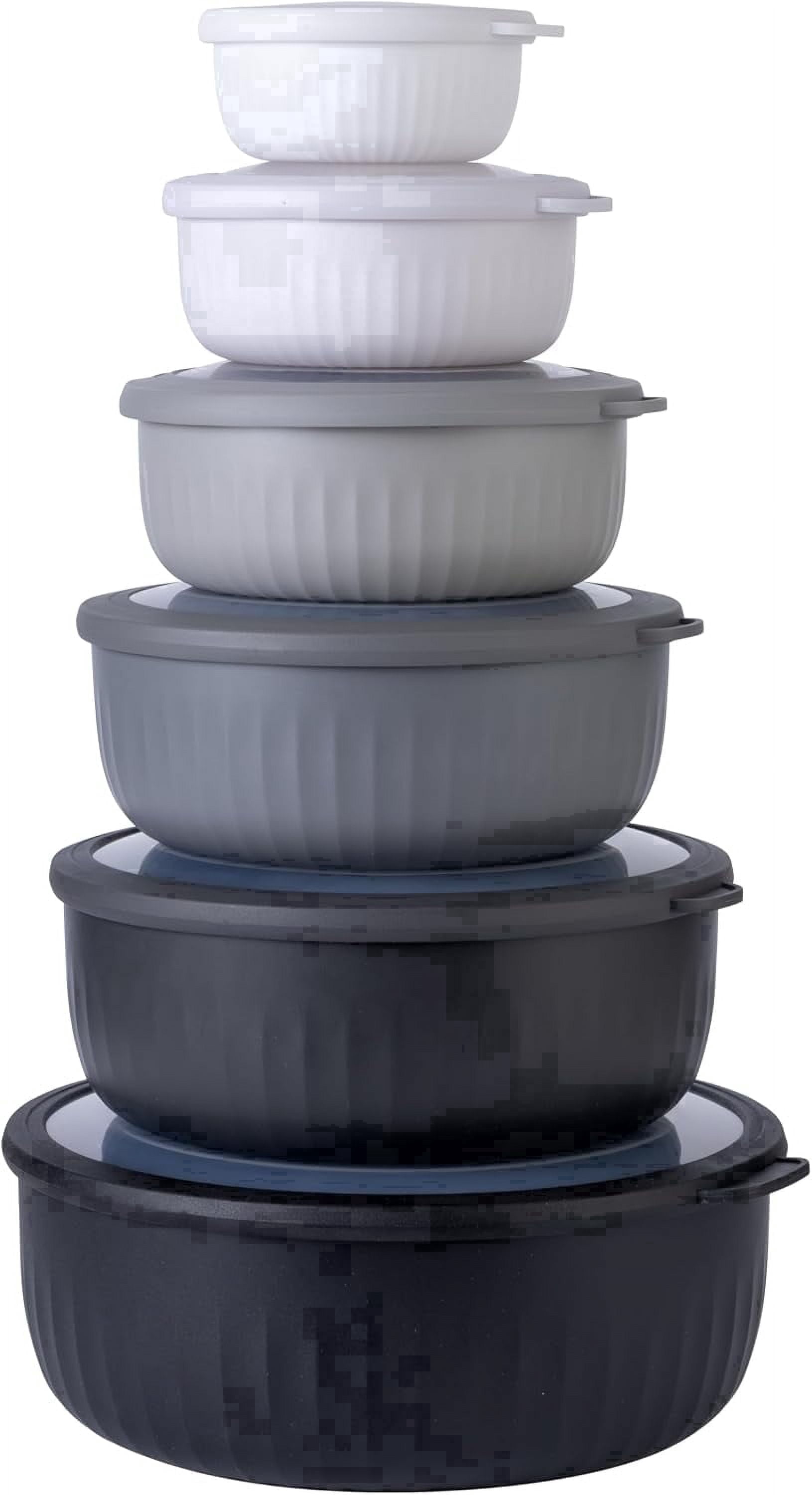 COOK WITH COLOR Meal Prep Containers Wide Mixing Bowls Food Storage ...