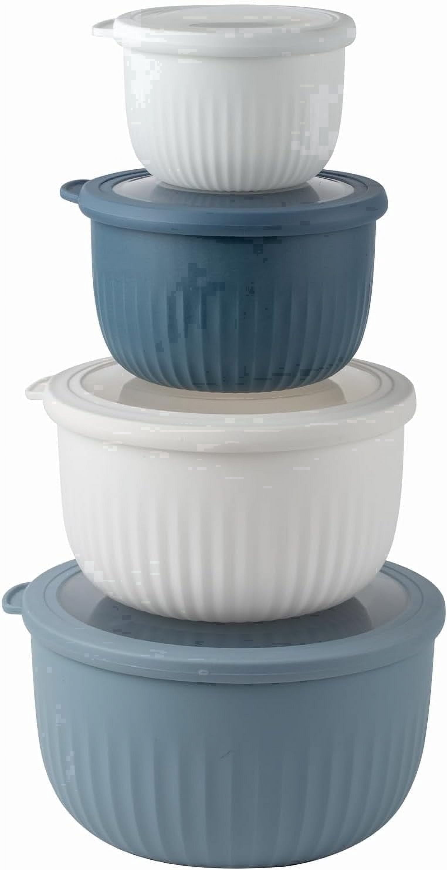 COOK WITH COLOR, Meal Prep Containers, 8 Pcs, Blue Gray Deep - Walmart.com