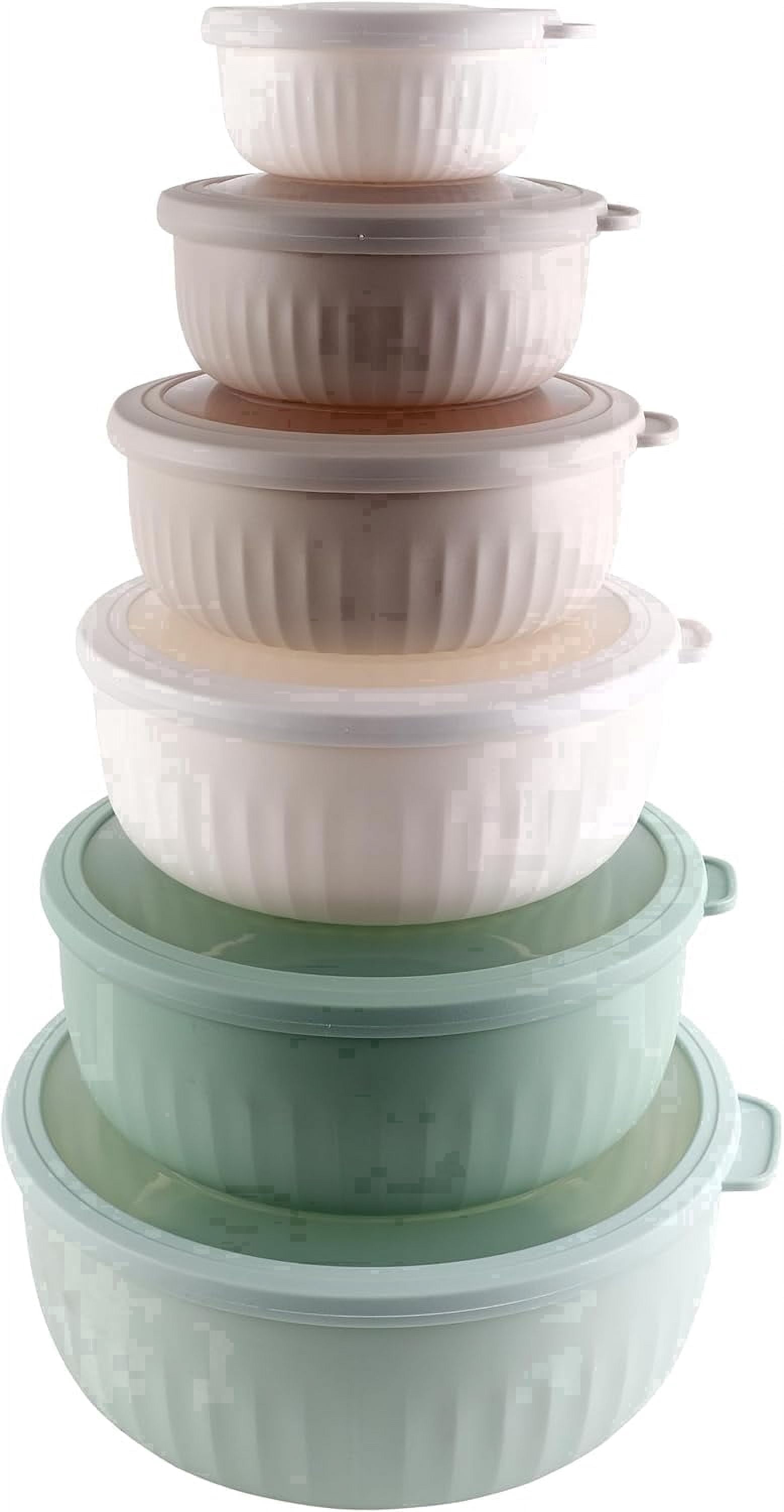 COOK WITH COLOR Meal Prep Containers Wide Mixing Bowls Food Storage ...