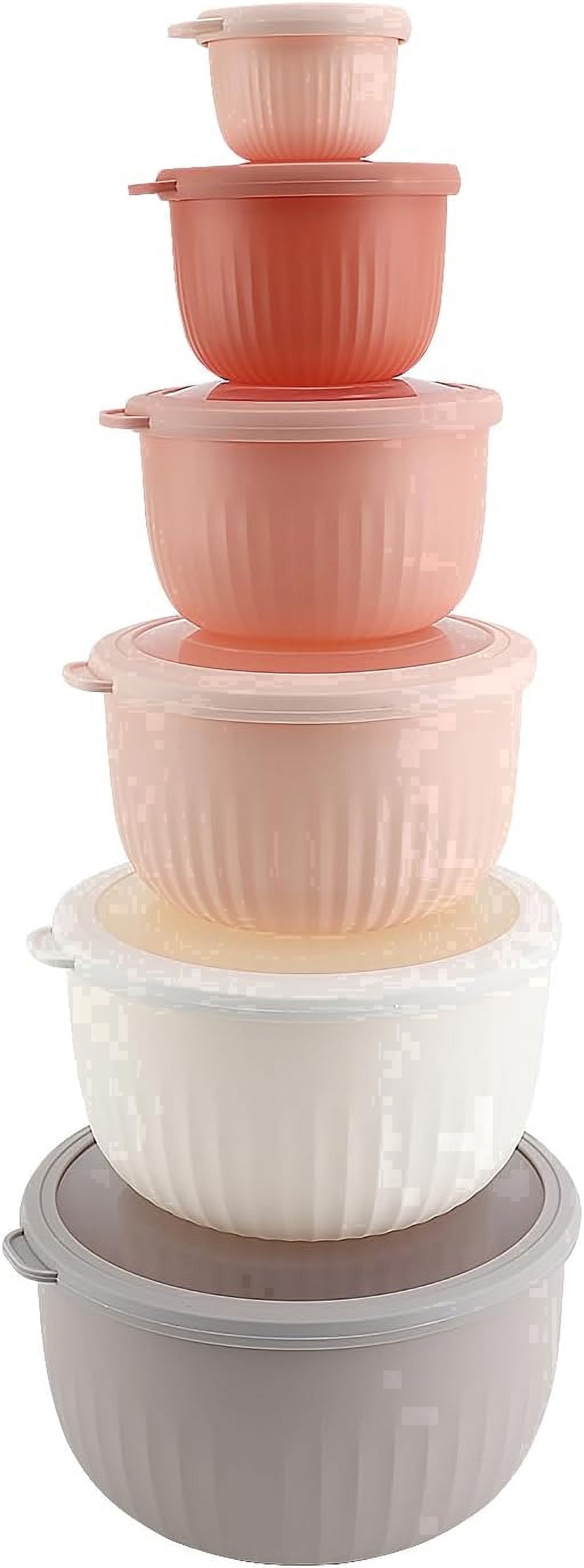 COOK WITH COLOR Meal Prep Containers, 12 Pcs, Multicolor Pink Gray ...