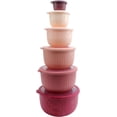 thumbnail image 1 of COOK WITH COLOR Meal Prep Containers Wide Mixing Bowls Food Storage Containers with Lids, Rose Deep 12 Pcs, 1 of 8
