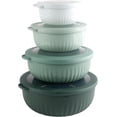 thumbnail image 1 of COOK WITH COLOR Meal Prep Containers Wide Mixing Bowls Food Storage Containers with Lids, Sage 8 Pcs, 1 of 8