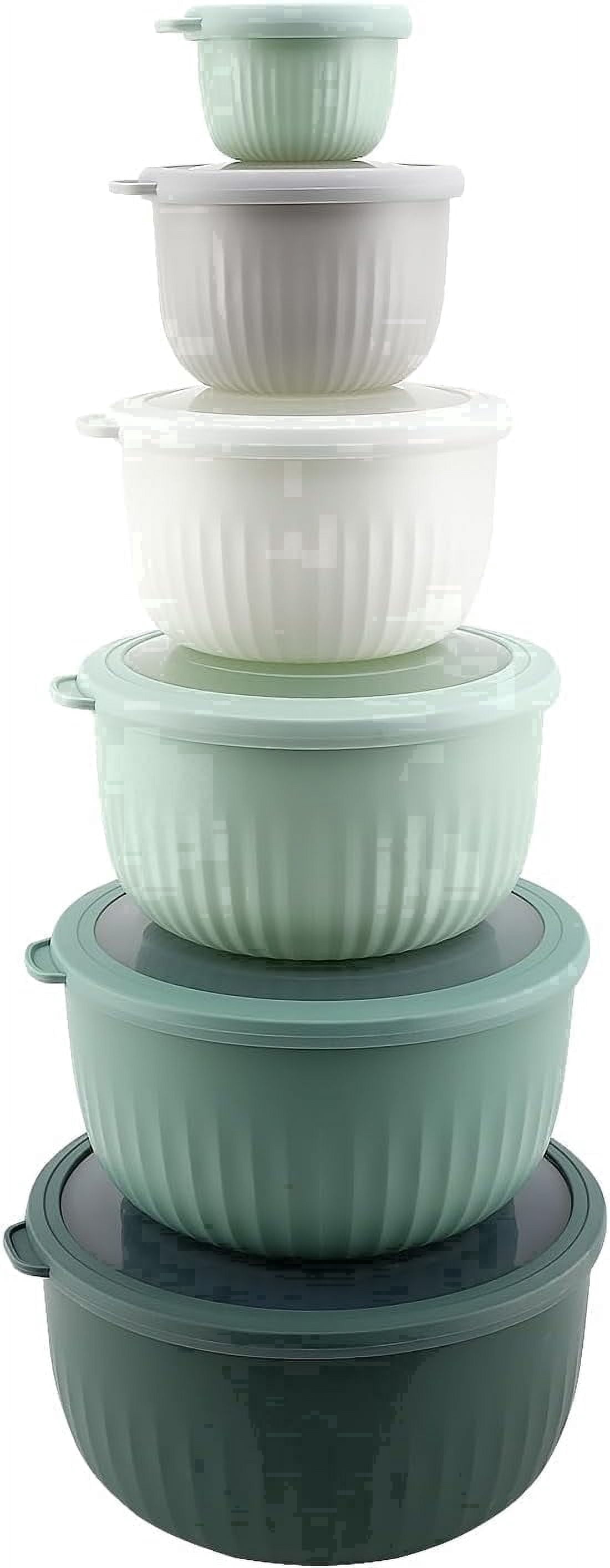 COOK WITH COLOR Meal Prep Containers Wide Mixing Bowls Food Storage ...