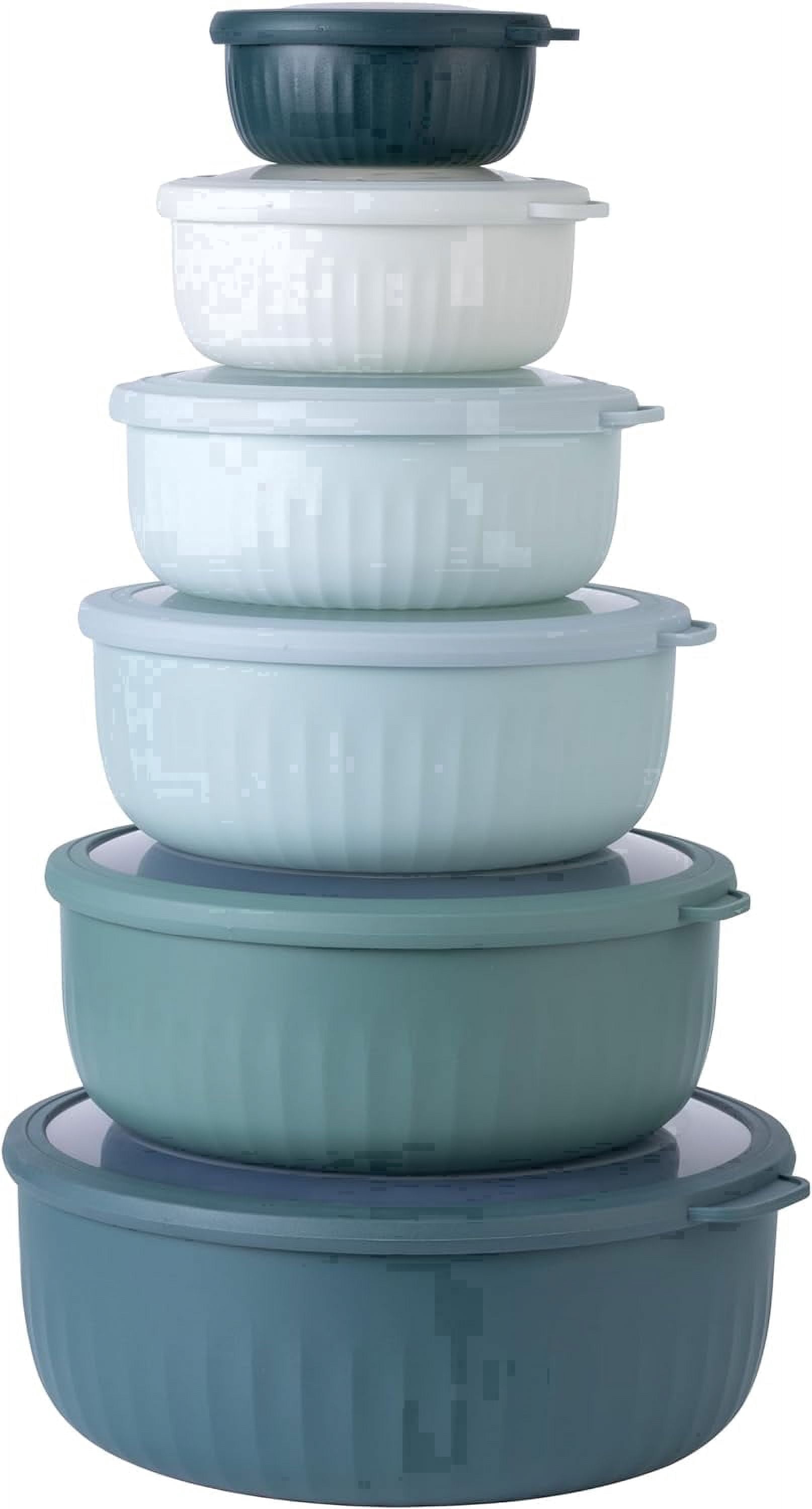 COOK WITH COLOR Meal Prep Containers Wide Mixing Bowls Food Storage ...