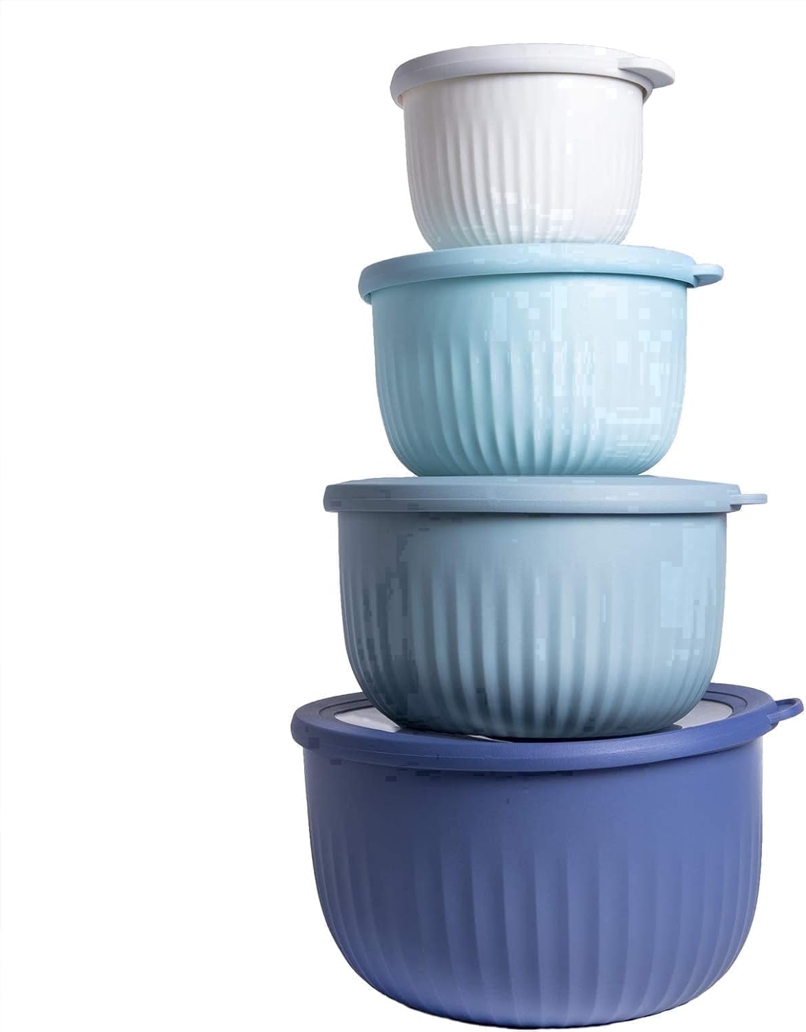COOK WITH COLOR Meal Prep Containers, 8 Pc Set, Food Storage with Lids ...