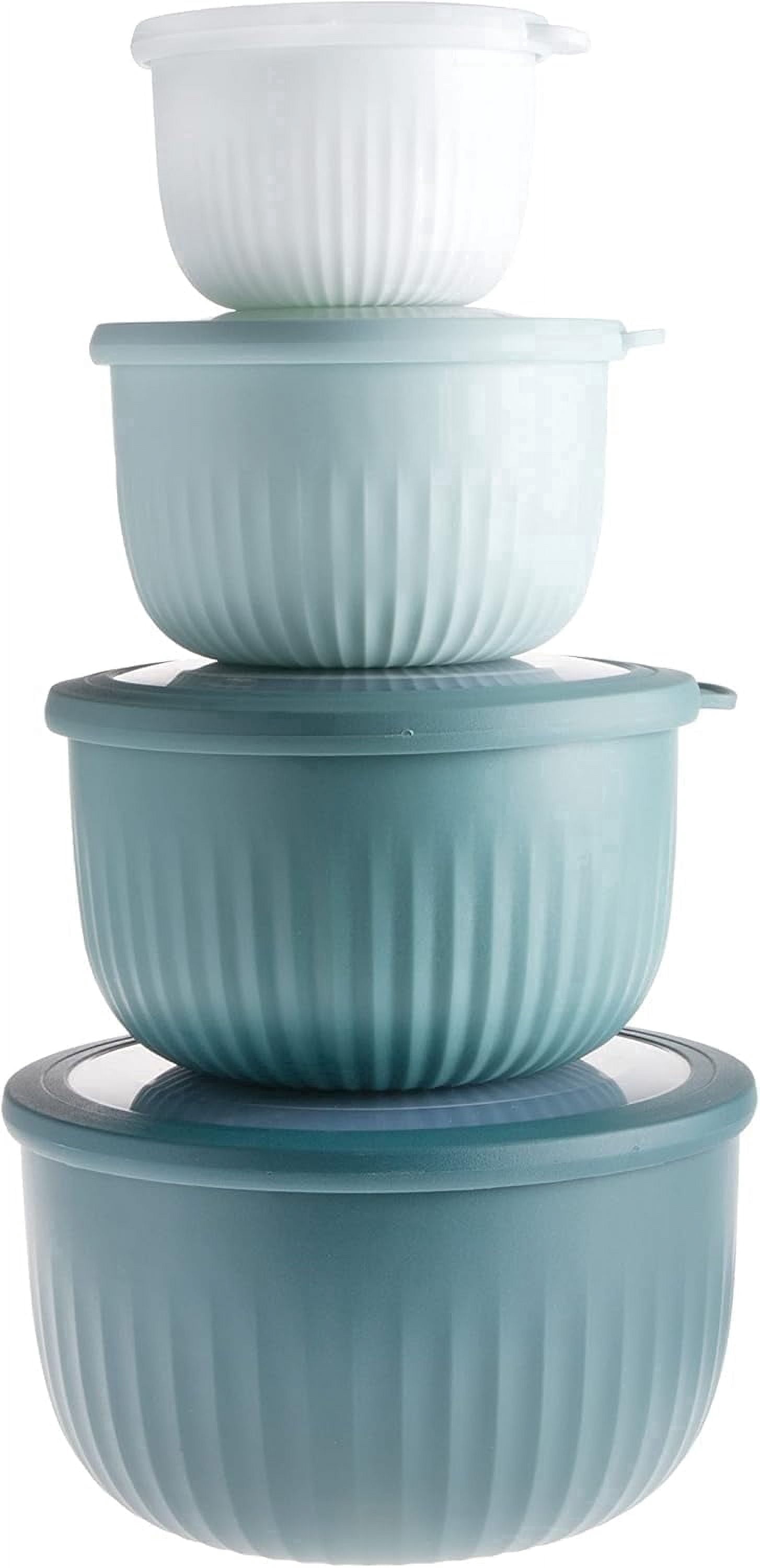 COOK WITH COLOR, Meal Prep Containers, Deep Bowls, 8 Pc Set, Blue ...