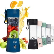 COOK WITH COLOR Mini Smoothie Blender, 250-Watt Portable Travel Blender, Blue