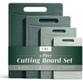 thumbnail image 1 of COOK WITH COLOR Cutting Boards for Kitchen, Non-Slip Easy Grip Handle Set for Meat, Veggies, and Fruits, 4 Cutting Boards, Mint, 1 of 8