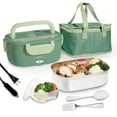 thumbnail image 1 of COOK WITH COLOR Portable Food Warmer Electric Lunch Box, 1.5L Capacity, Green, 1 of 7