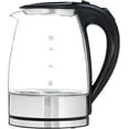 thumbnail image 1 of COOK WITH COLOR Rapid Boil Electric Kettle 1200-Watt Glass Water Boiler, 1.7 L Black, 1 of 6