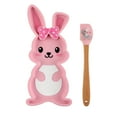 thumbnail image 1 of COOK WITH COLOR SILICONE SPATULA WITH BUNNY UTENSIL REST, 1 of 5