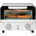 thumbnail image 1 of COOK WITH COLOR Small Toaster Oven 600-Watt Countertop Oven Cooker Kitchen Appliance, Cream, 1 of 7