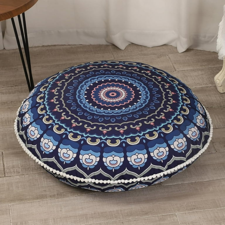 COOKCOK 32 inches Meditation Floor Cushion for Adults, Round Large