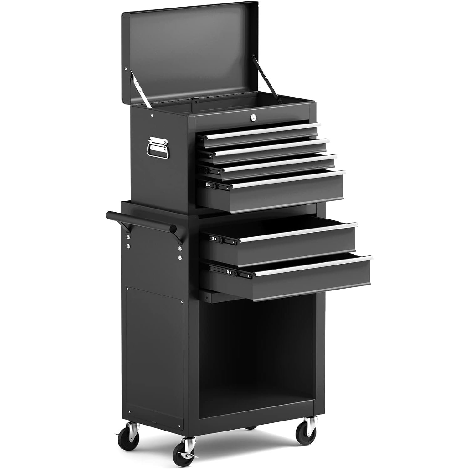 COOKCOK 8Drawers Rolling Tool Chest High Capacity Tool Storage